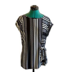 M&E women's side-tie shirt